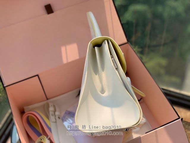 DELVAUX女包 Brillant手袋 原版Box皮 德爾沃女手提包 Dv0028風琴黑色 Delvaux女單肩包  fcs1251